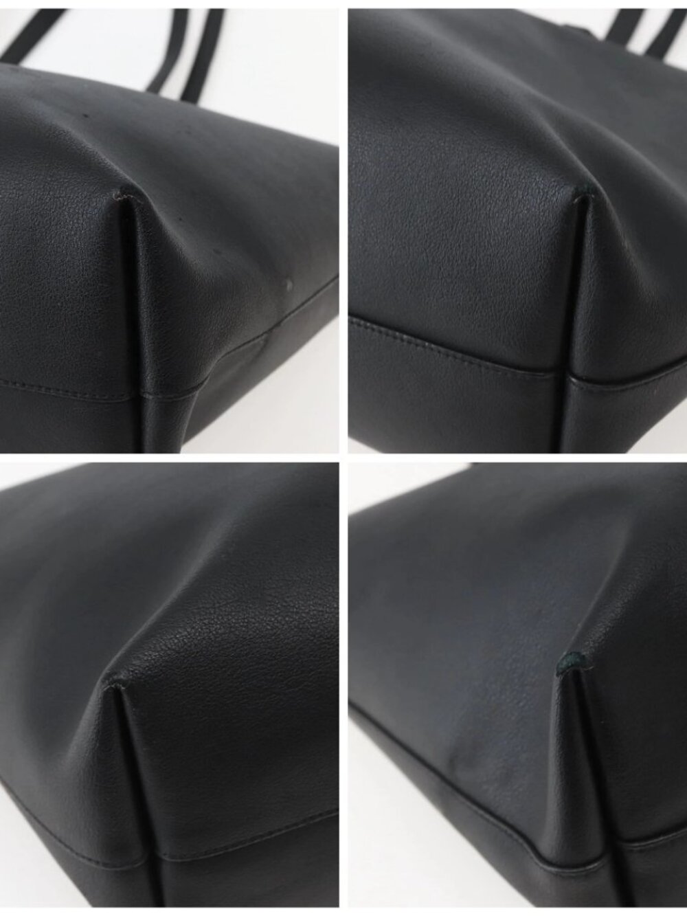 SAINT LAURENT Tote Bag Leather Black Auth hk3059 - Picture 14 of 16